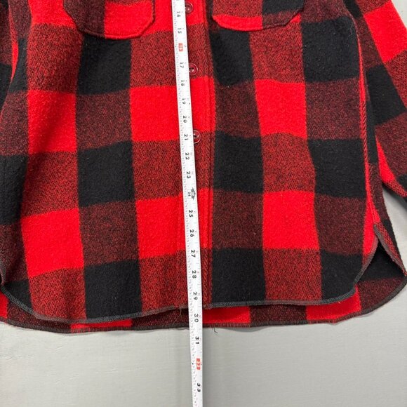 Vintage Woolrich Women’s Plaid Flannel Shacket Button Up Size 15 - Picture 4 of 5